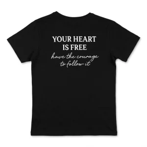 Ground Force Follow Your Heart T-Shirt - Black