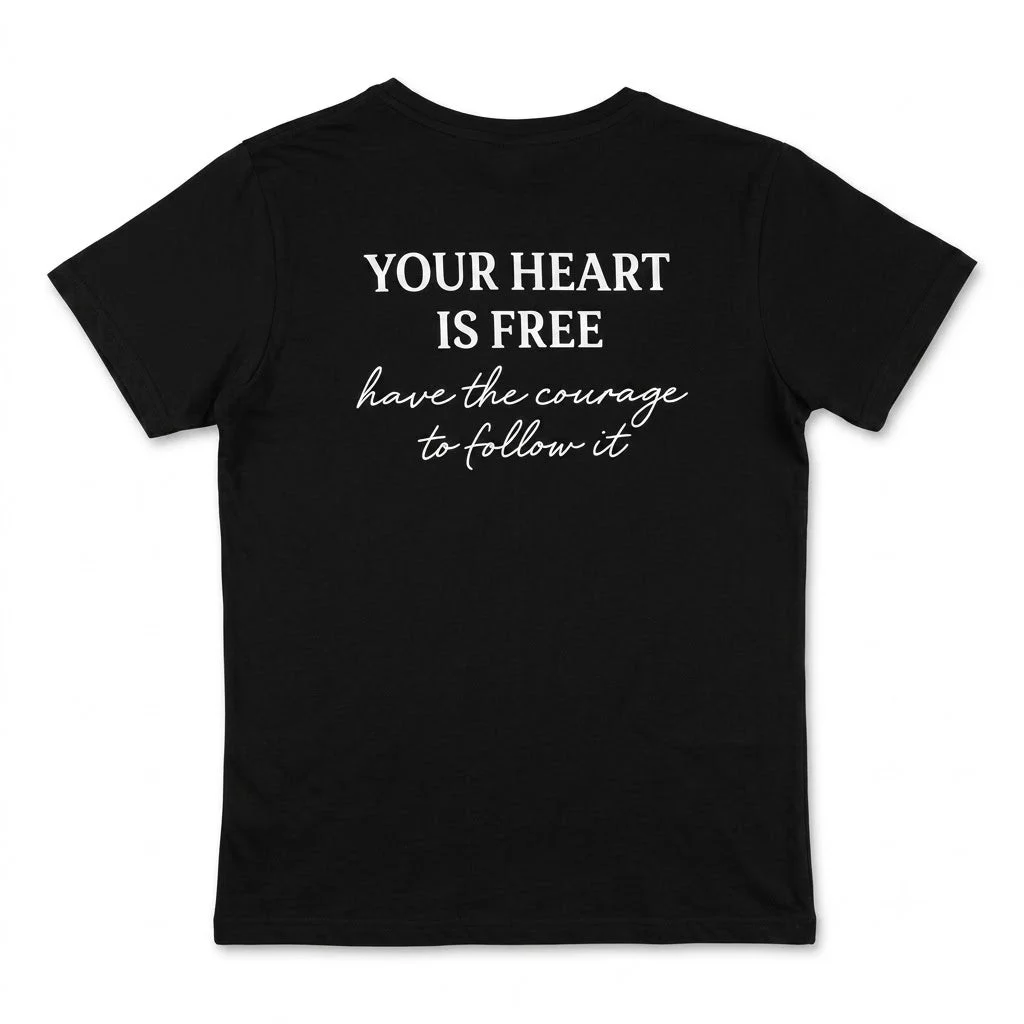 Ground Force Follow Your Heart T-Shirt - Black