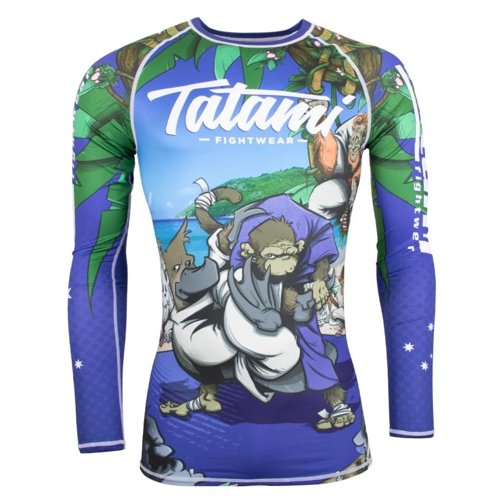 Tatami Omoplatapus LS Rashguard Blue-Green - Ảnh 4