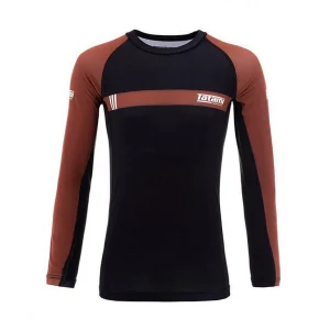 Tatami IBJJF Ranked Long Sleeve Rashguard Black-Brown