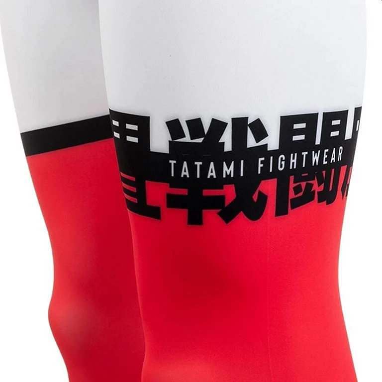 Tatami Super Grappling Spats White-Red - Ảnh 5