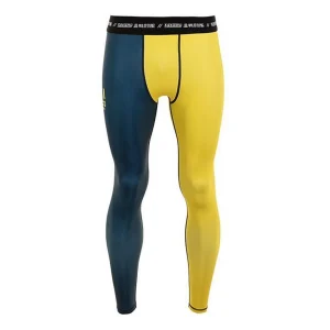 Tatami Supply Co Navy Grappling Spats Navy Blue-Yellow